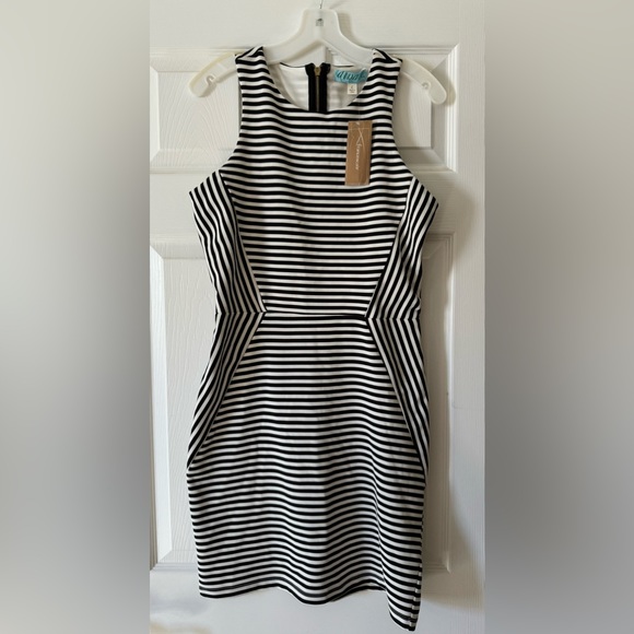 Francesca's Collections Dresses & Skirts - NWT Francesca’s B&W Striped Shift Dress, Size Large